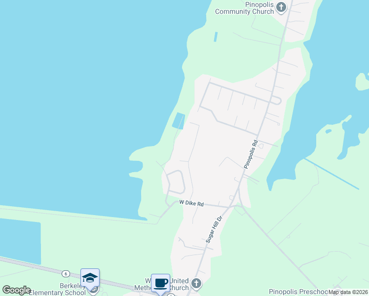 map of restaurants, bars, coffee shops, grocery stores, and more near 1361 Green Hill Road in Moncks Corner