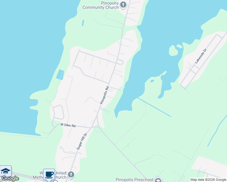 map of restaurants, bars, coffee shops, grocery stores, and more near 1554 Pinopolis Road in Moncks Corner