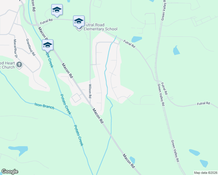 map of restaurants, bars, coffee shops, grocery stores, and more near 329 Stonewood in Griffin
