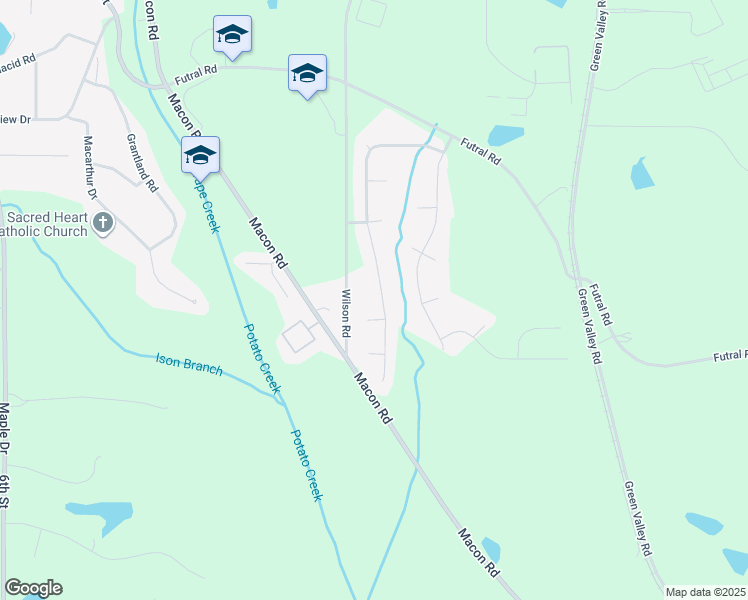 map of restaurants, bars, coffee shops, grocery stores, and more near 219 Autumn Ridge Drive in Griffin