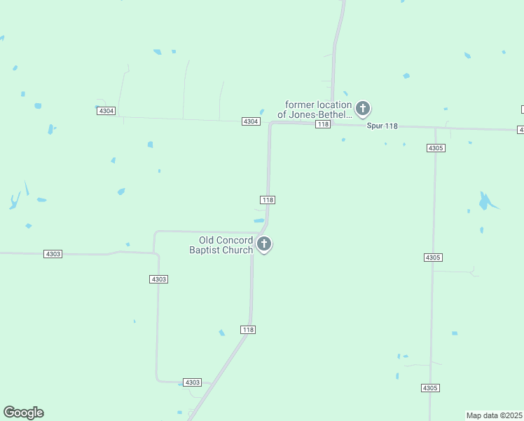 map of restaurants, bars, coffee shops, grocery stores, and more near Co Road in Hunt County