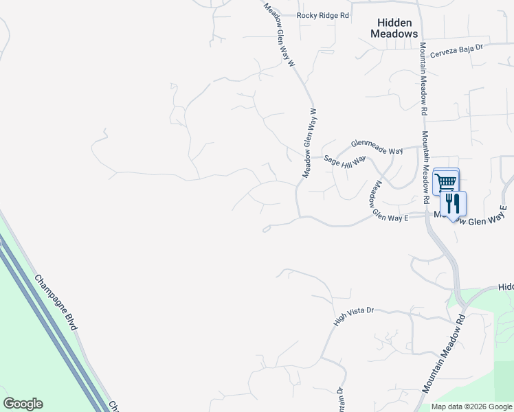 map of restaurants, bars, coffee shops, grocery stores, and more near 28328 Kettering Lane in Escondido