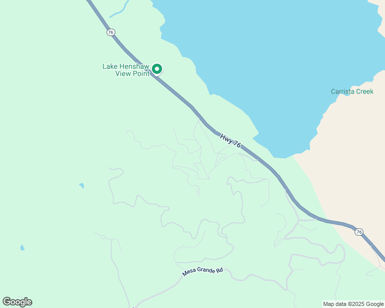 map of restaurants, bars, coffee shops, grocery stores, and more near 26455 California 76 in Santa Ysabel