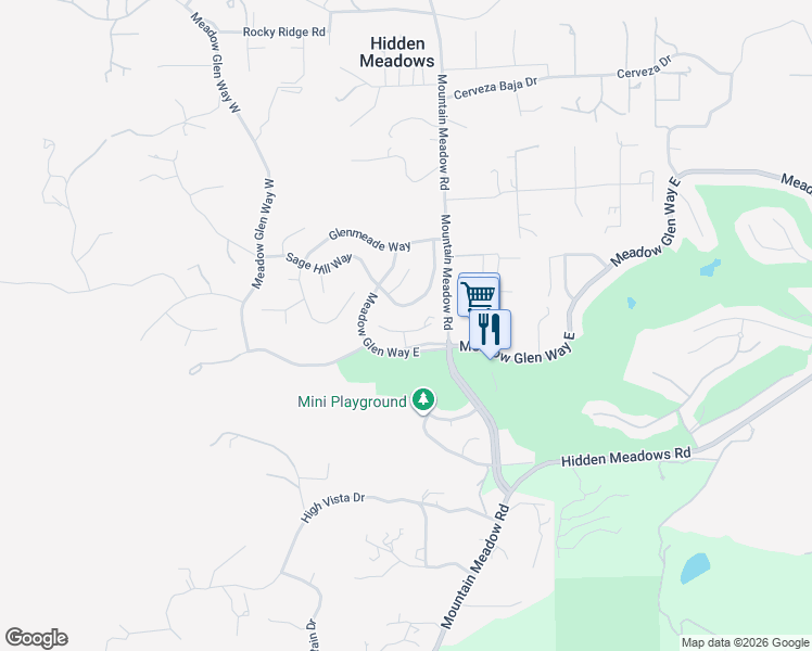 map of restaurants, bars, coffee shops, grocery stores, and more near 28004 Lake Meadow Drive in Escondido