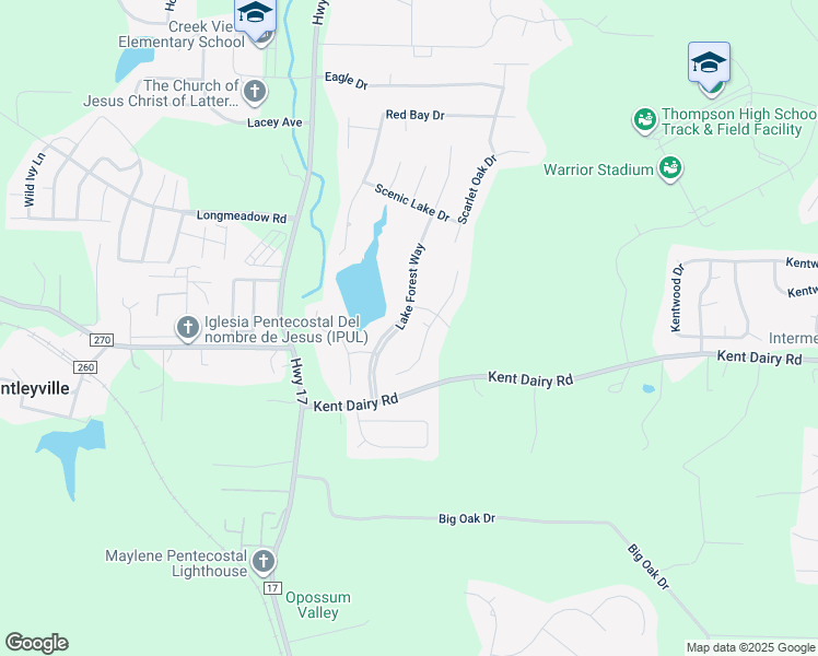 map of restaurants, bars, coffee shops, grocery stores, and more near 112 Sugarberry Drive in Alabaster