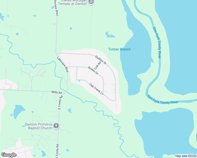 map of restaurants, bars, coffee shops, grocery stores, and more near 8100 Rodeo Drive in Denton