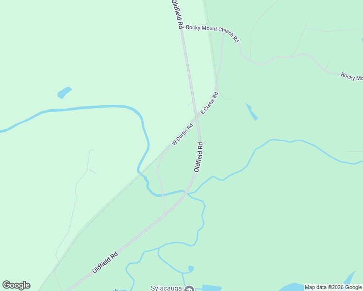 map of restaurants, bars, coffee shops, grocery stores, and more near 105 West Curtis Road in Sylacauga