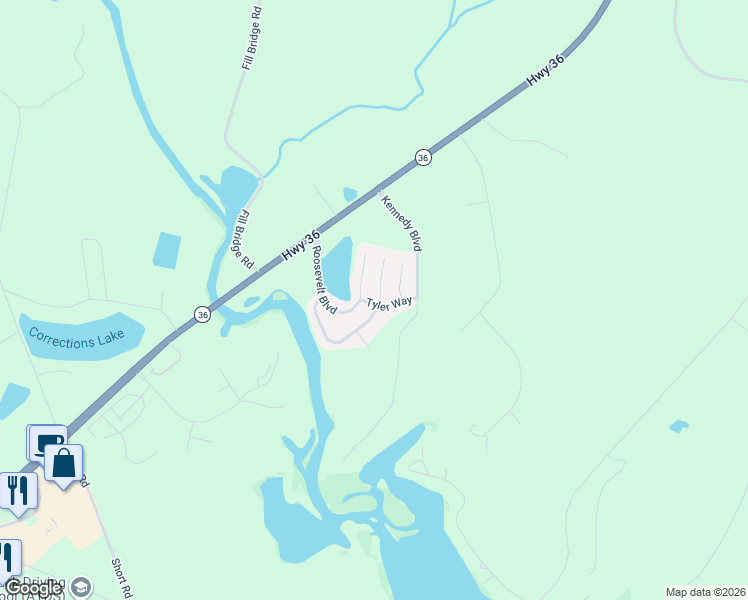 map of restaurants, bars, coffee shops, grocery stores, and more near 164 Madison Avenue in Jackson