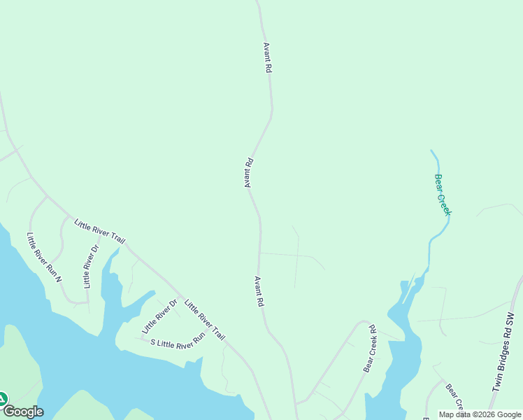 map of restaurants, bars, coffee shops, grocery stores, and more near 401 Avant Road in Eatonton
