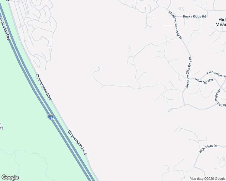 map of restaurants, bars, coffee shops, grocery stores, and more near 28720 Sandhurst Way in Escondido