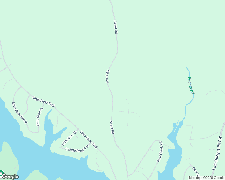 map of restaurants, bars, coffee shops, grocery stores, and more near 401 Avant Road in Eatonton