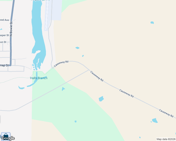 map of restaurants, bars, coffee shops, grocery stores, and more near Causeway Road in Jacksboro