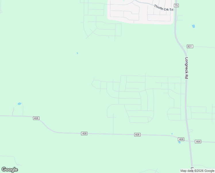 map of restaurants, bars, coffee shops, grocery stores, and more near 6670 County Road 408 in McKinney