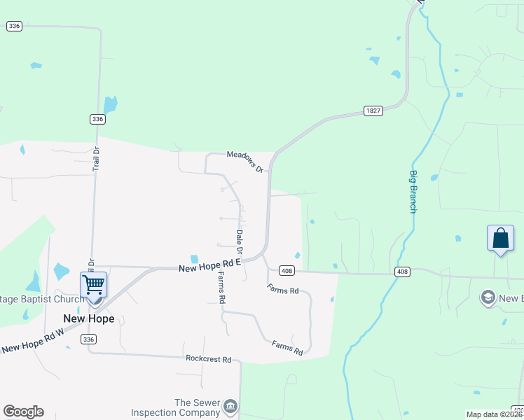 map of restaurants, bars, coffee shops, grocery stores, and more near 621 New Hope Road East in McKinney