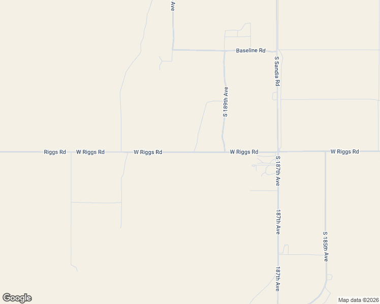 map of restaurants, bars, coffee shops, grocery stores, and more near 19025 West Riggs Road in Buckeye