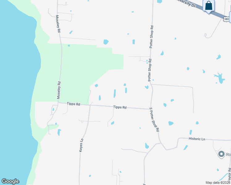 map of restaurants, bars, coffee shops, grocery stores, and more near 2200 Tipps Road in Cross Roads