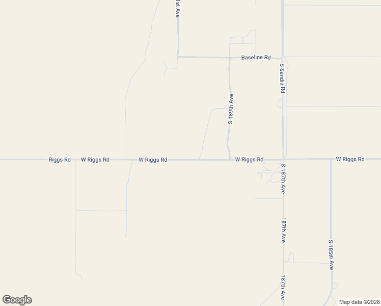 map of restaurants, bars, coffee shops, grocery stores, and more near 19025 West Riggs Road in Buckeye