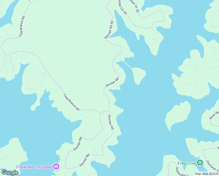 map of restaurants, bars, coffee shops, grocery stores, and more near 280 Sinclair Road in Eatonton