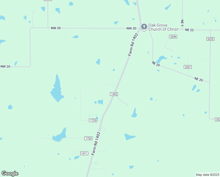 map of restaurants, bars, coffee shops, grocery stores, and more near 4562 Farm Road 1402 in Mount Pleasant