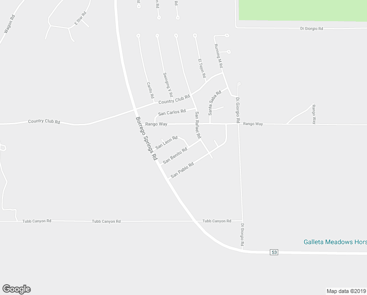 map of restaurants, bars, coffee shops, grocery stores, and more near 770 San Benito Road in Borrego Springs