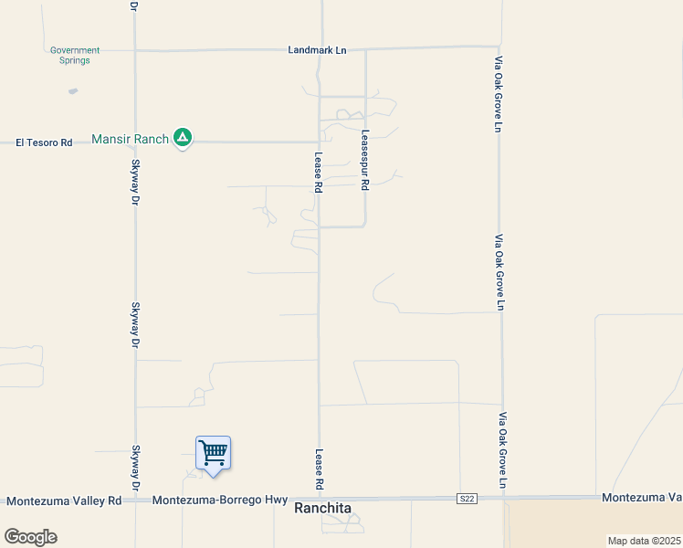 map of restaurants, bars, coffee shops, grocery stores, and more near 27912 Via Oak Grove Lane in Ranchita