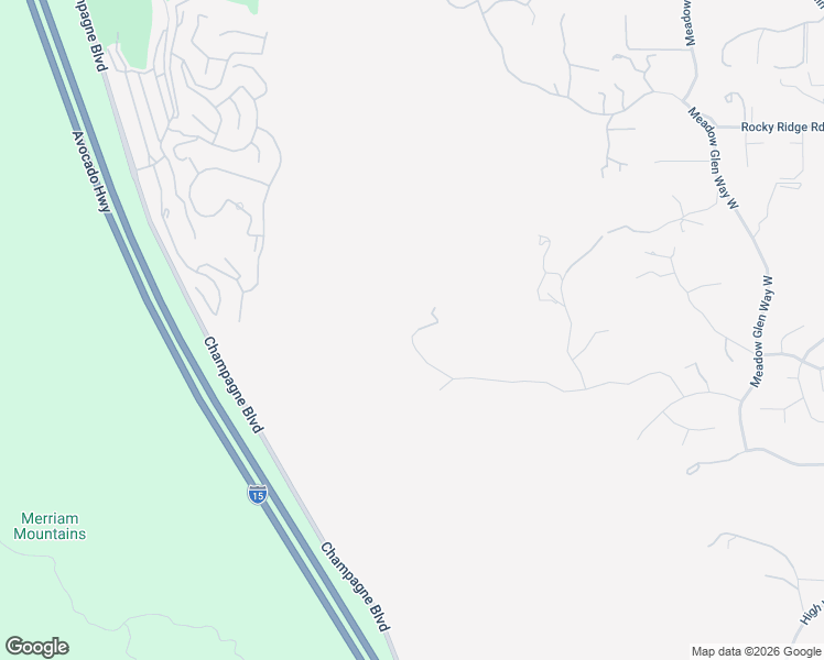 map of restaurants, bars, coffee shops, grocery stores, and more near 28758 Sandhurst Way in Escondido