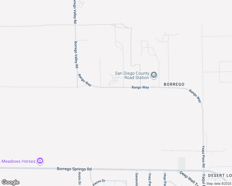 map of restaurants, bars, coffee shops, grocery stores, and more near Rango Way in Borrego Springs