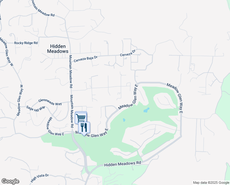 map of restaurants, bars, coffee shops, grocery stores, and more near 10459 Burned Oak Lane in Escondido
