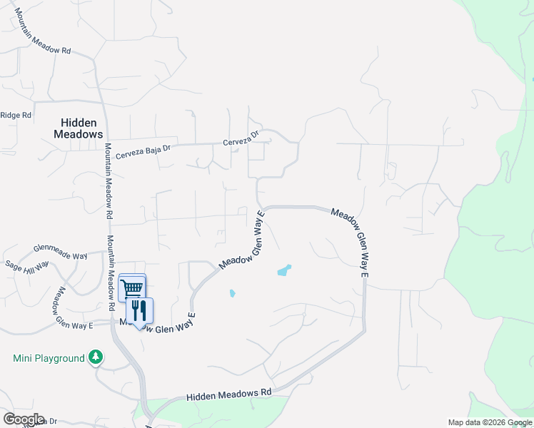 map of restaurants, bars, coffee shops, grocery stores, and more near 28149 Par View Court in Escondido