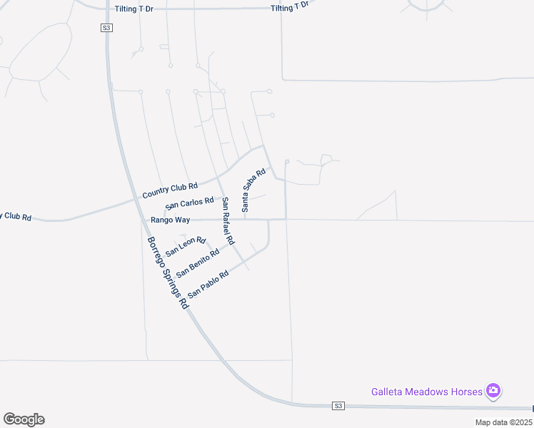 map of restaurants, bars, coffee shops, grocery stores, and more near 864 Rango Way in Borrego Springs