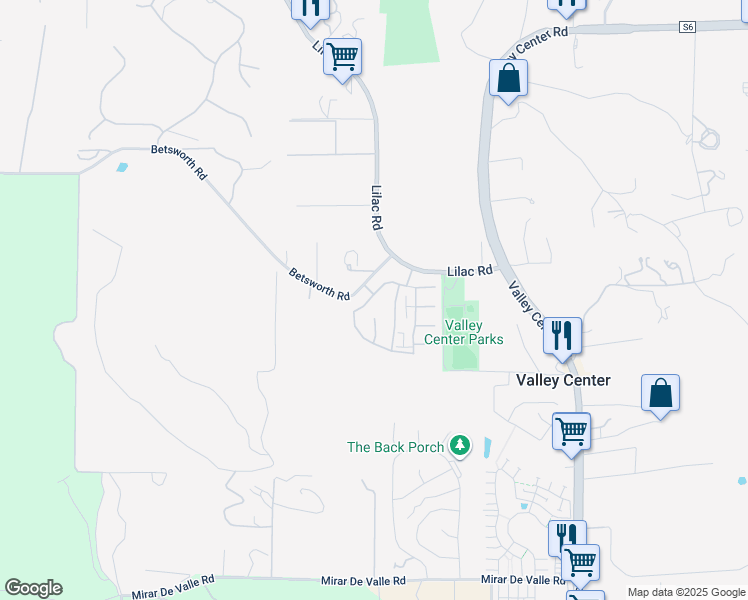 map of restaurants, bars, coffee shops, grocery stores, and more near 28252 Farm Creek Way in Valley Center