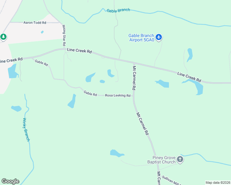 map of restaurants, bars, coffee shops, grocery stores, and more near 430 Gable Road in Senoia