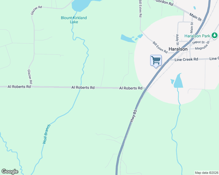 map of restaurants, bars, coffee shops, grocery stores, and more near 142 Al Roberts Road in Senoia