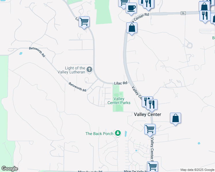 map of restaurants, bars, coffee shops, grocery stores, and more near 28223 Citrus Court in Valley Center