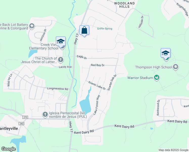 map of restaurants, bars, coffee shops, grocery stores, and more near 220 Scenic Lake Cove in Alabaster
