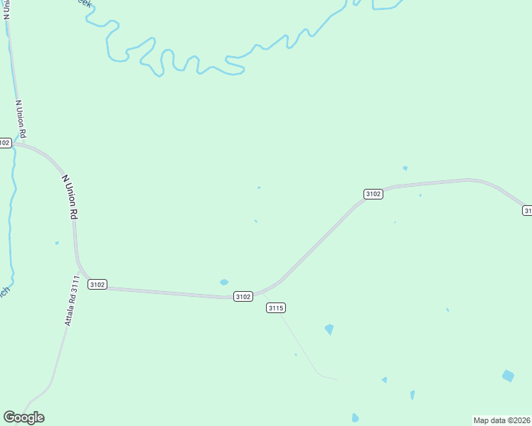 map of restaurants, bars, coffee shops, grocery stores, and more near County Road 3102 in Vaiden