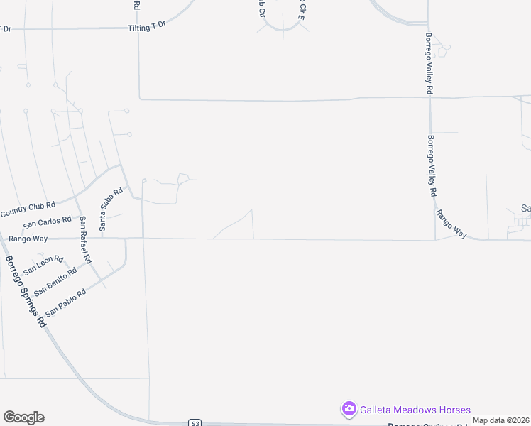 map of restaurants, bars, coffee shops, grocery stores, and more near Rango Way in Borrego Springs