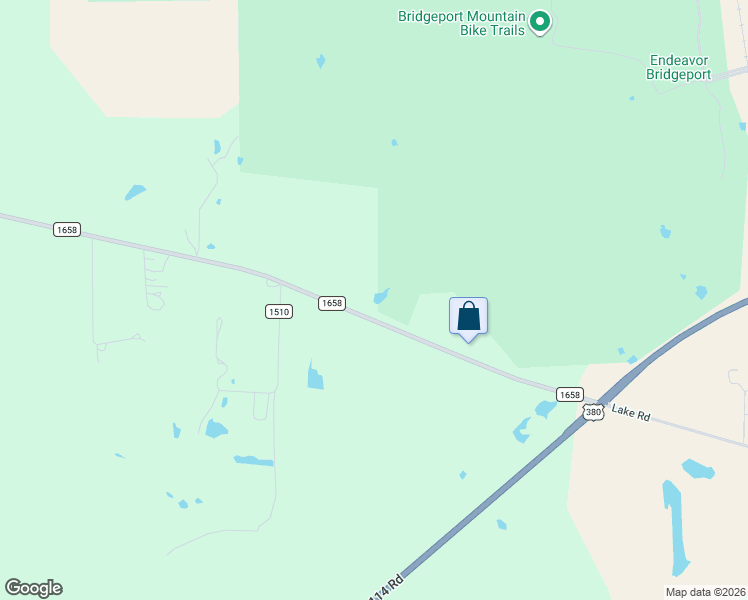 map of restaurants, bars, coffee shops, grocery stores, and more near 414 Farm to Market 1658 in Bridgeport