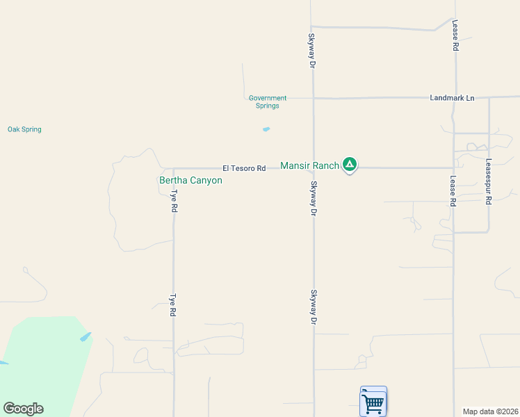 map of restaurants, bars, coffee shops, grocery stores, and more near 37076 El Tesoro Road in Ranchita