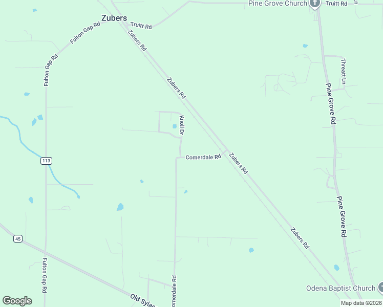 map of restaurants, bars, coffee shops, grocery stores, and more near 843 Comerdale Road in Sylacauga