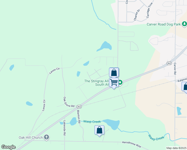map of restaurants, bars, coffee shops, grocery stores, and more near 1761 Cheryl Avenue in Griffin