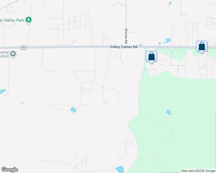 map of restaurants, bars, coffee shops, grocery stores, and more near 15360 Round Tree Road in Valley Center