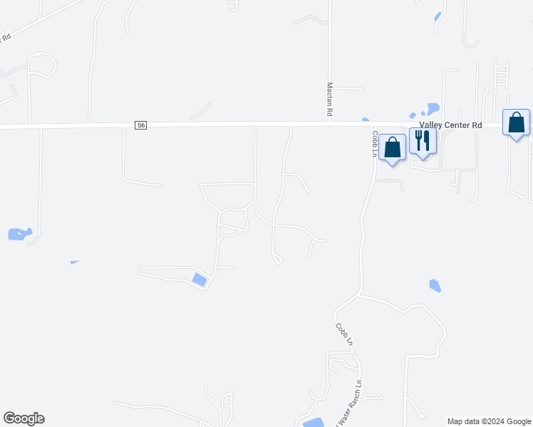 map of restaurants, bars, coffee shops, grocery stores, and more near 28114 Queensbridge Road in Valley Center