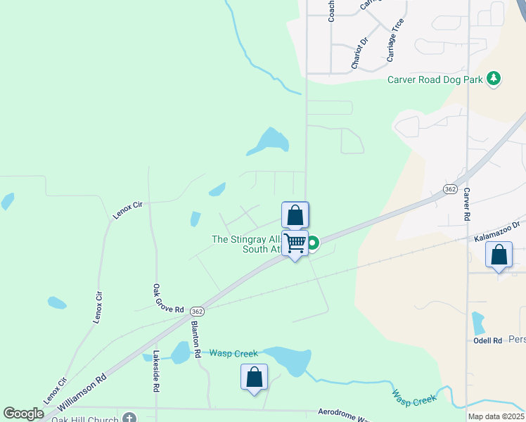map of restaurants, bars, coffee shops, grocery stores, and more near 1776 Cheryl Avenue in Griffin