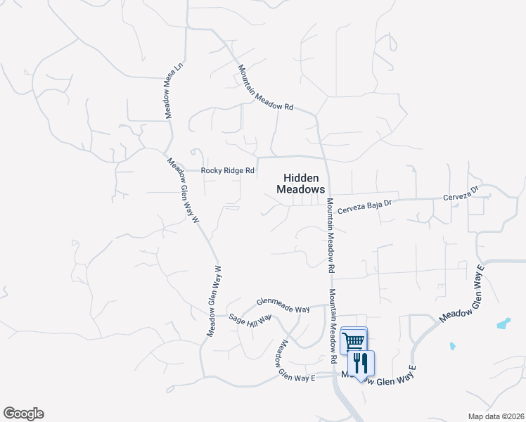 map of restaurants, bars, coffee shops, grocery stores, and more near 10059 Boulder Knolls Drive in Escondido
