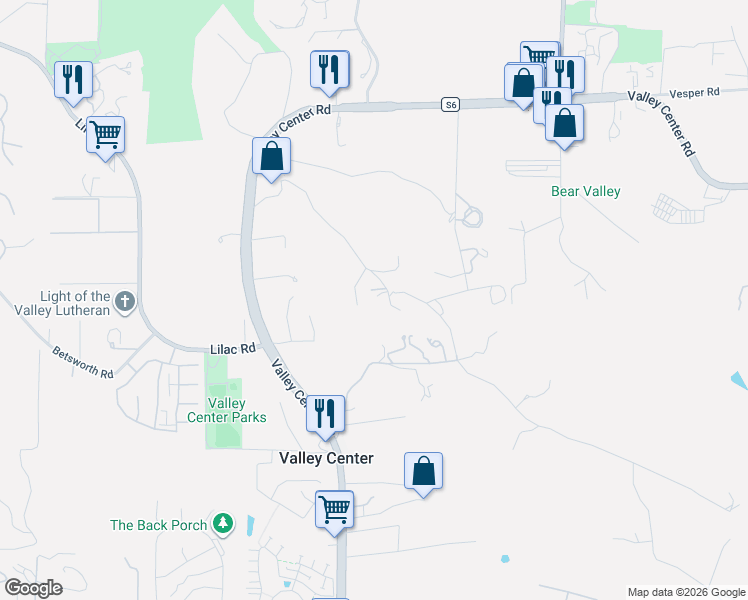 map of restaurants, bars, coffee shops, grocery stores, and more near 28149 Orange Terrace in Valley Center