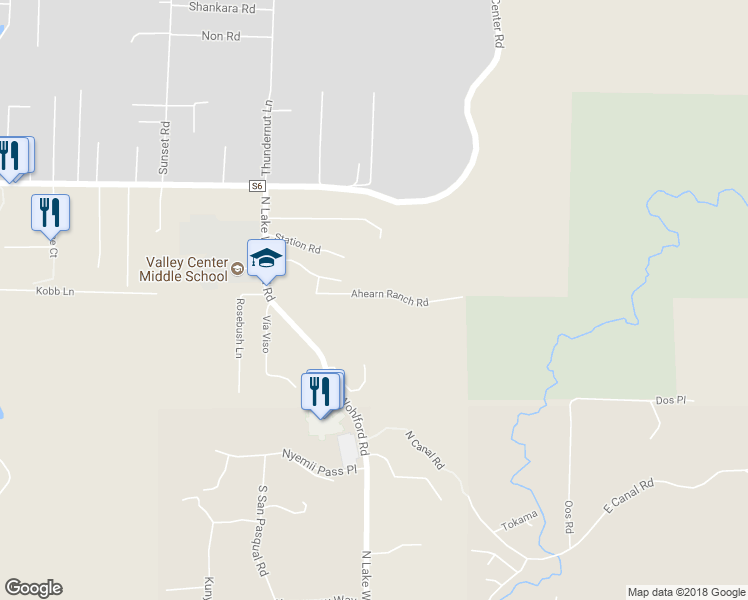 map of restaurants, bars, coffee shops, grocery stores, and more near 28147 North Lake Wohlford Road in Valley Center