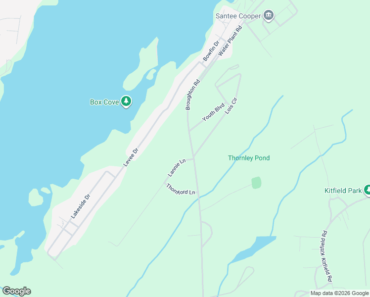 map of restaurants, bars, coffee shops, grocery stores, and more near 625 Lannie Lane in Moncks Corner