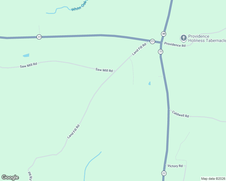 map of restaurants, bars, coffee shops, grocery stores, and more near 603 Land Fill Road in Ashland