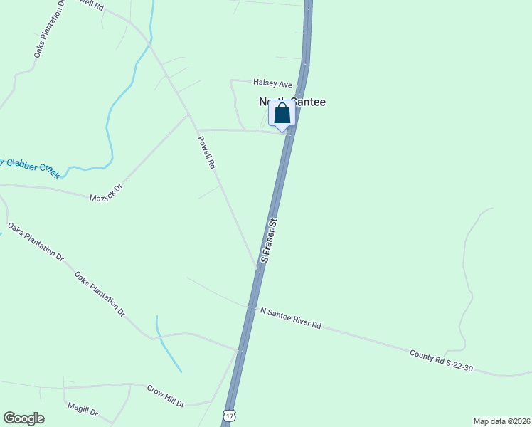 map of restaurants, bars, coffee shops, grocery stores, and more near 11431 U.S. 17 in Georgetown